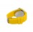 Womage 9665 Orologio da polso - quadrante a forma di crisantemo - cinturino a blocchi in silicone (giallo)
